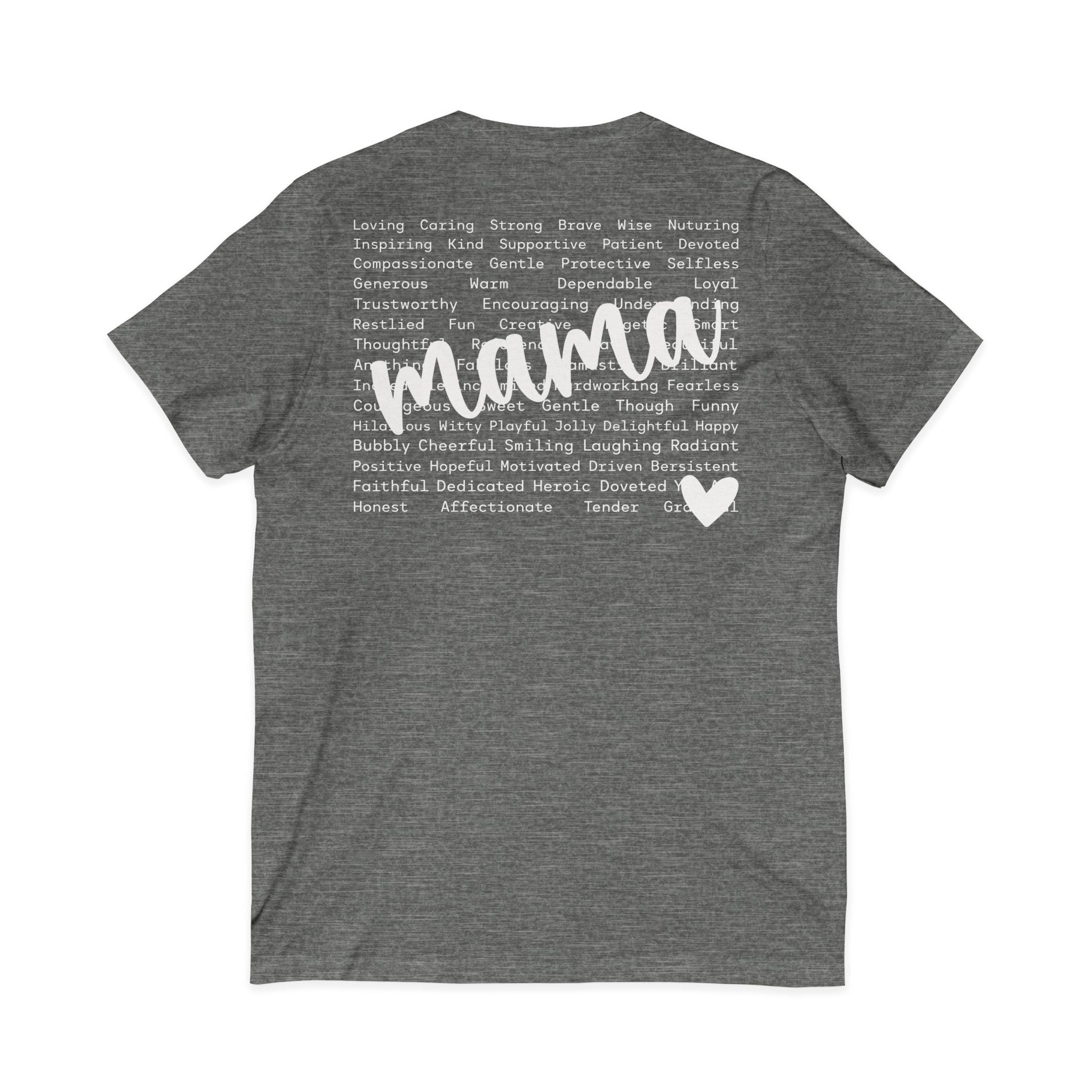 Mama Jersey Short Sleeve V-Neck Tee