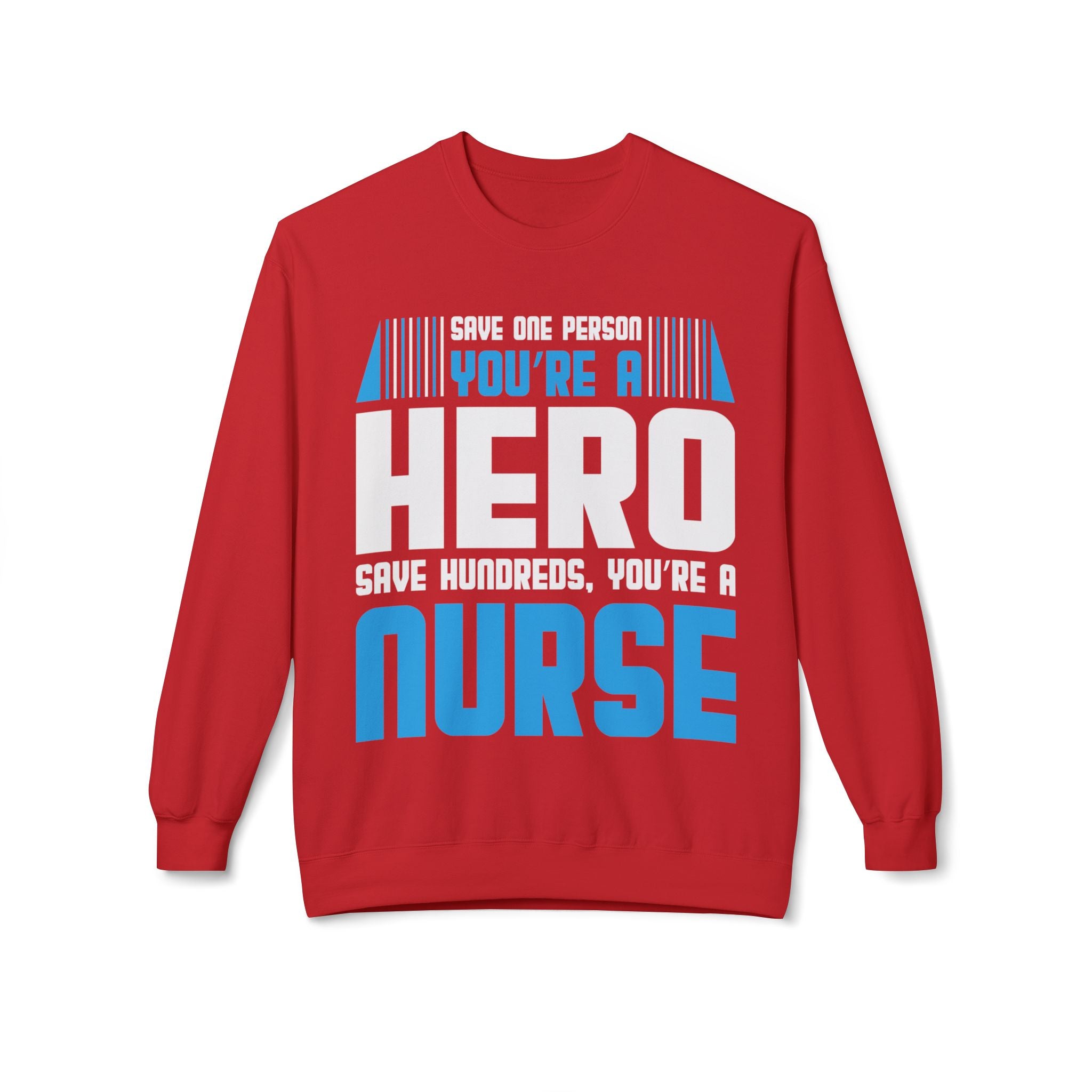 Nurses Are Heros Midweight Softstyle Fleece Crewneck Sweatshirt
