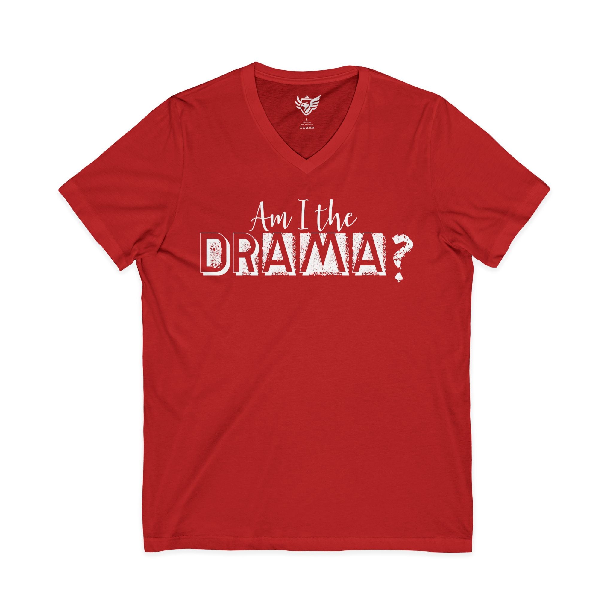Drama Jersey Short Sleeve V-Neck Tee