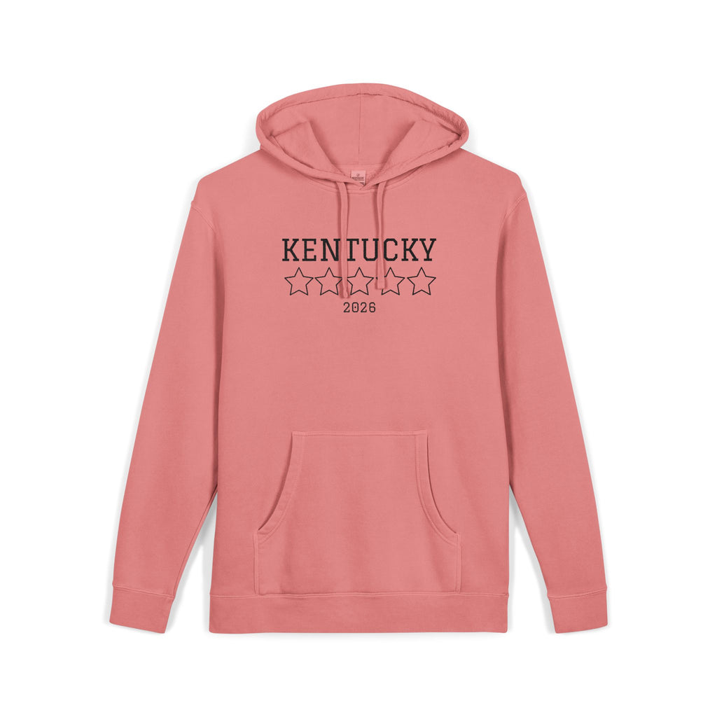 Unisex Embroidered KY Pigment-Dyed Hoodie