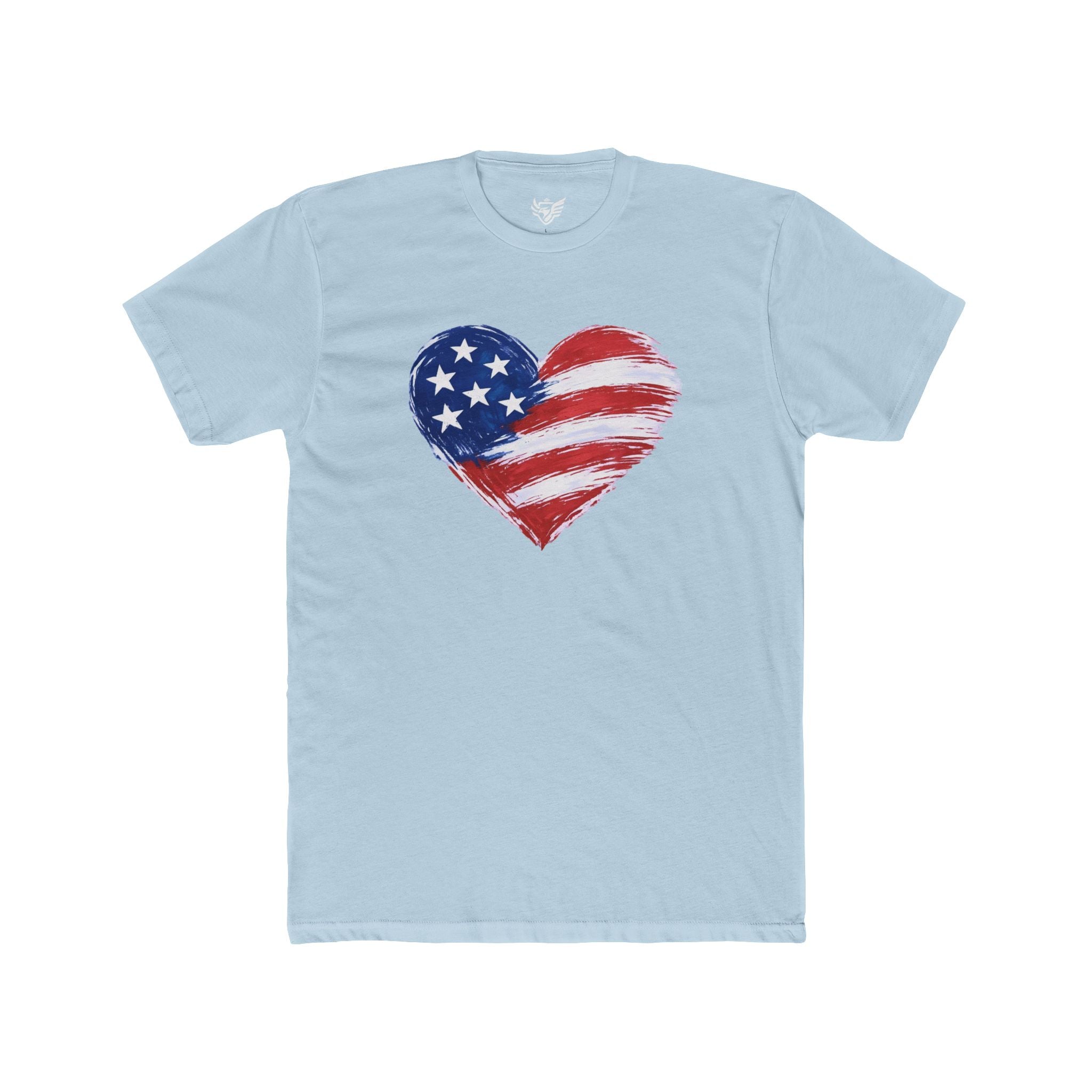 Heart Flag Cotton Crew Tee