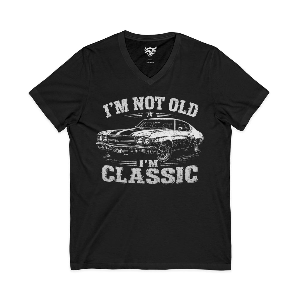 Not Old, Classic Jersey Short Sleeve V-Neck Tee