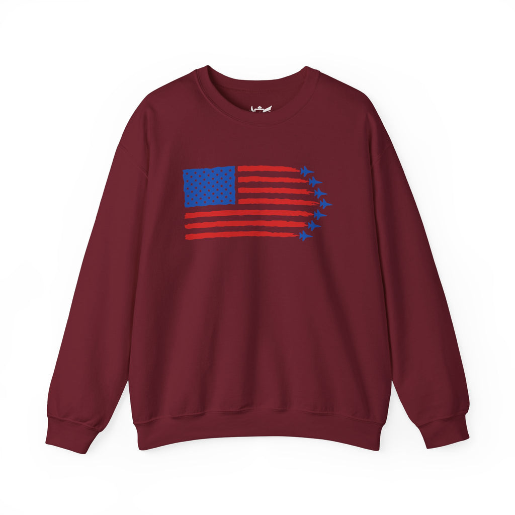 USA Jet Flag Heavy Blend™ Crewneck Sweatshirt
