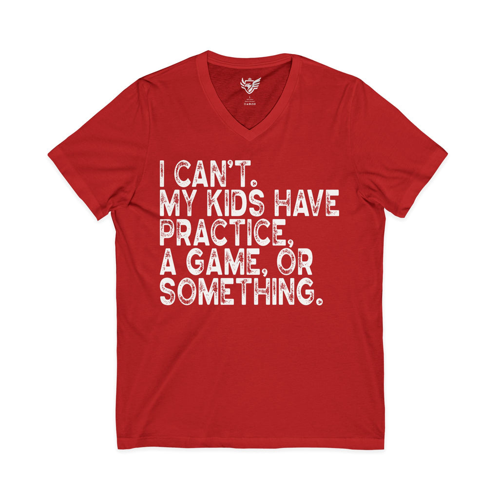 Busy Parents Jersey Short Sleeve V-Neck Tee
