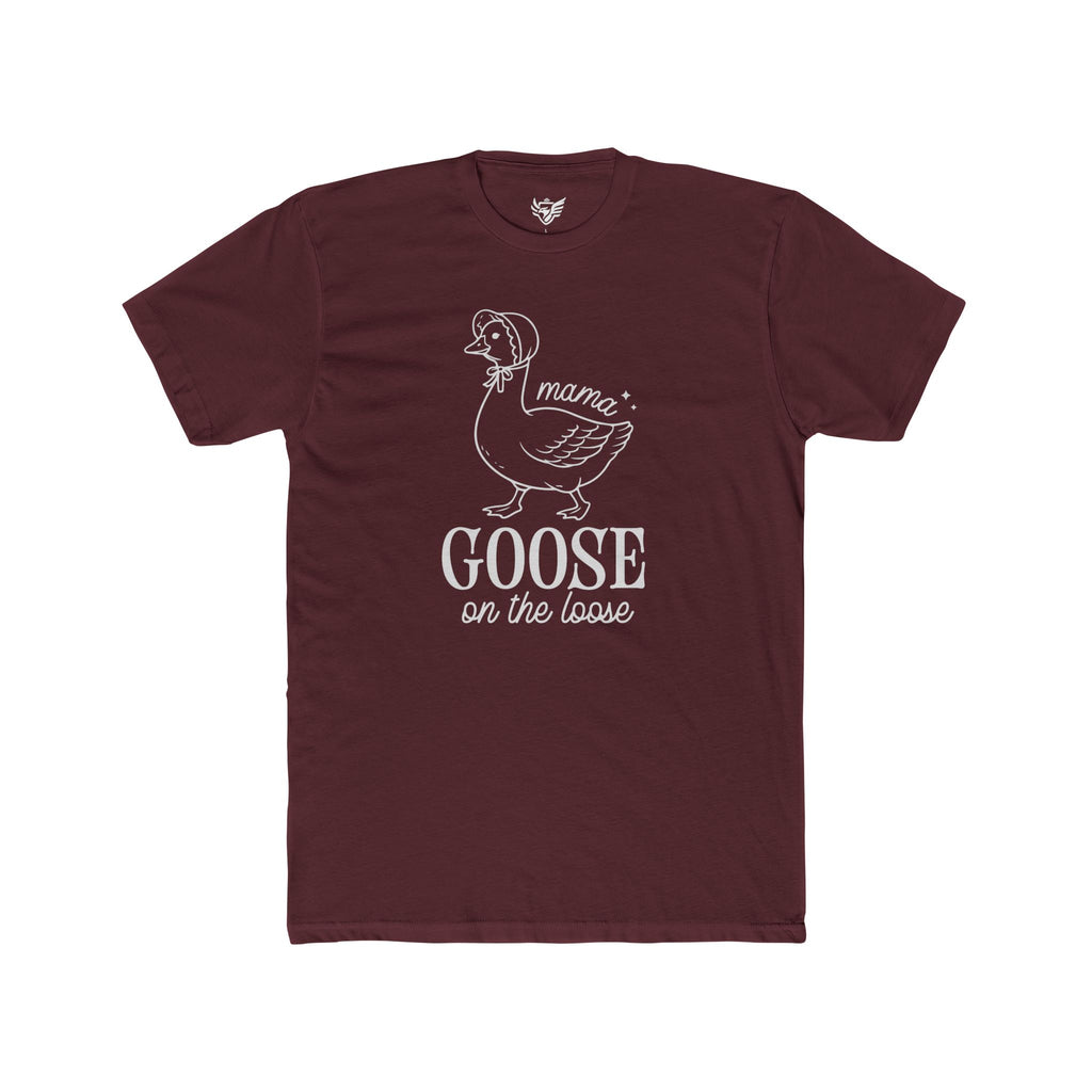 Mama Goose On The Loose Cotton Crew Tee