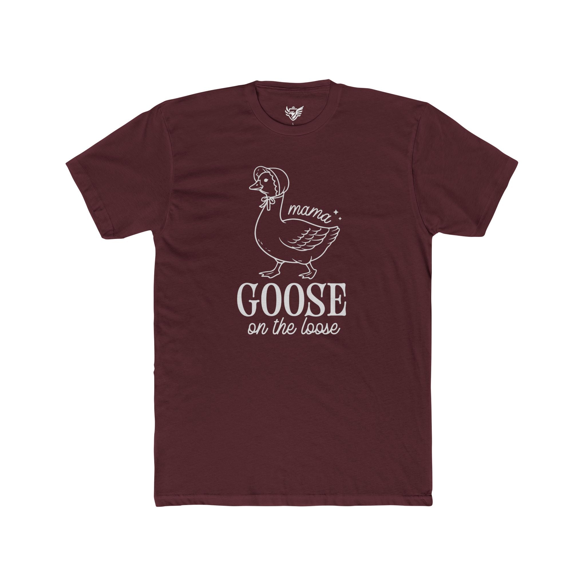 Mama Goose On The Loose Cotton Crew Tee