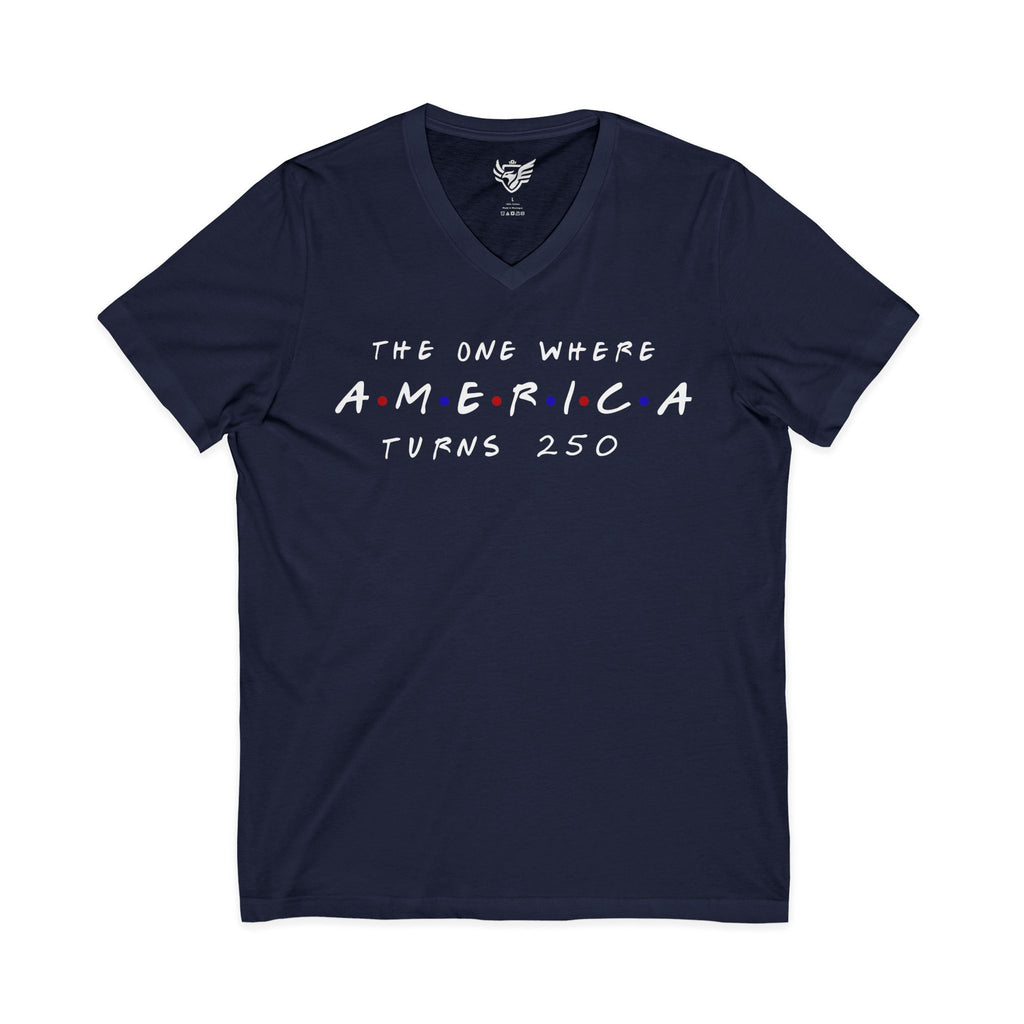 The One Where Jersey Short Sleeve V-Neck Tee