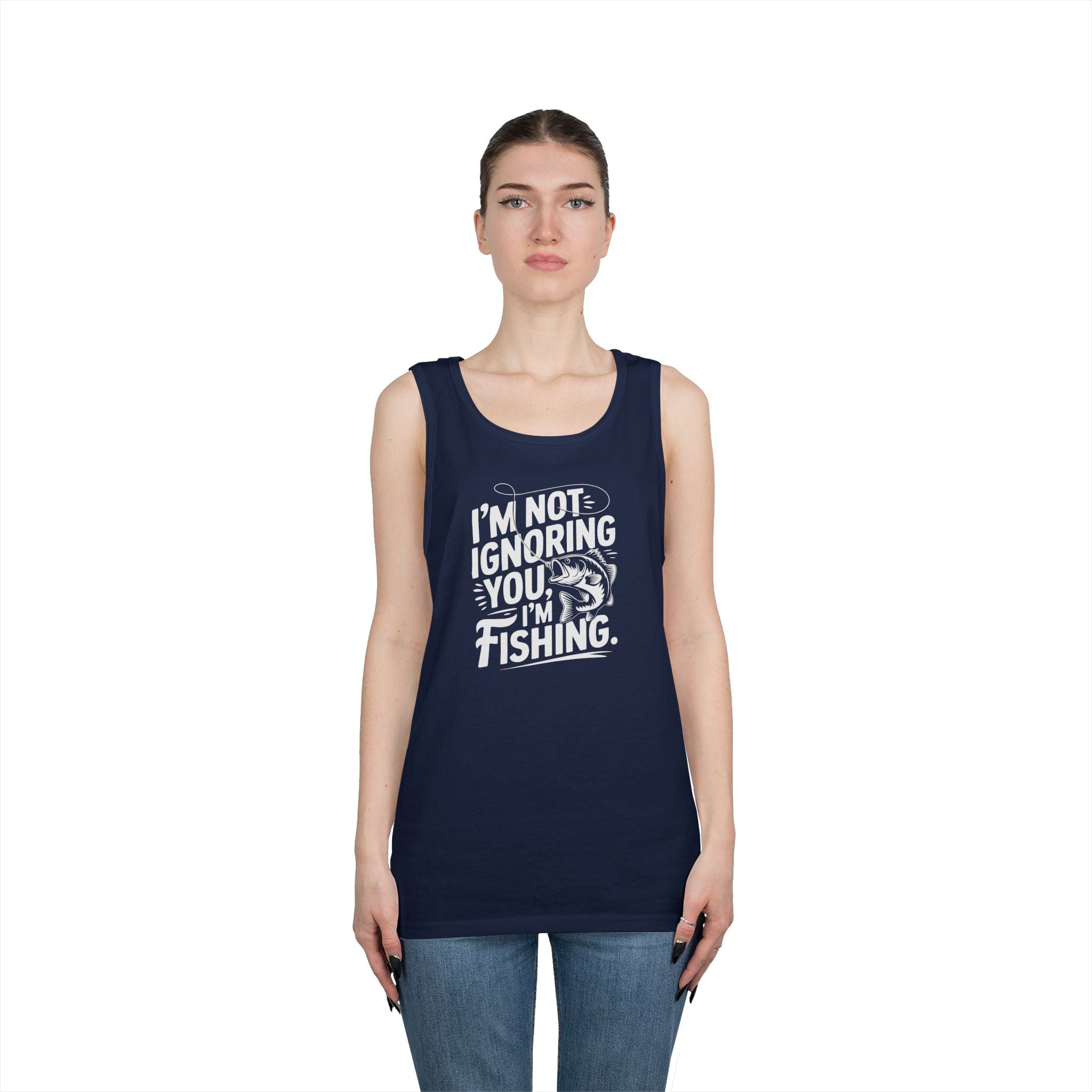 I'm Not Ignoring You Heavy Cotton Tank Top