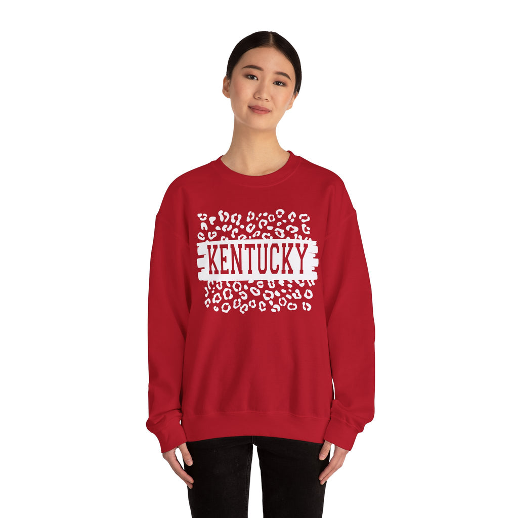 KY Leopard Heavy Blend™ Crewneck Sweatshirt