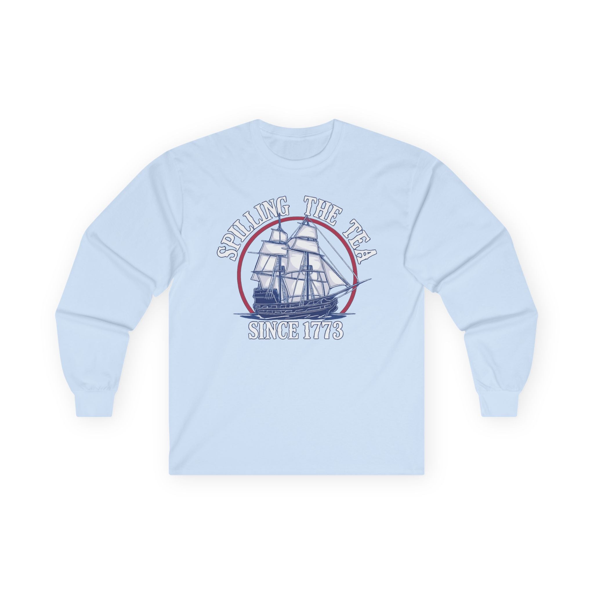 Spilling The Tea Cotton Long Sleeve Tee
