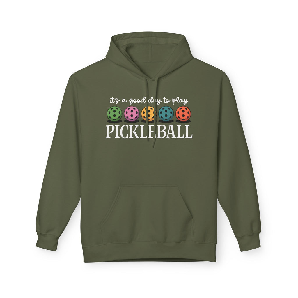 Good Day Pickleball Midweight Softstyle Fleece Hoodie