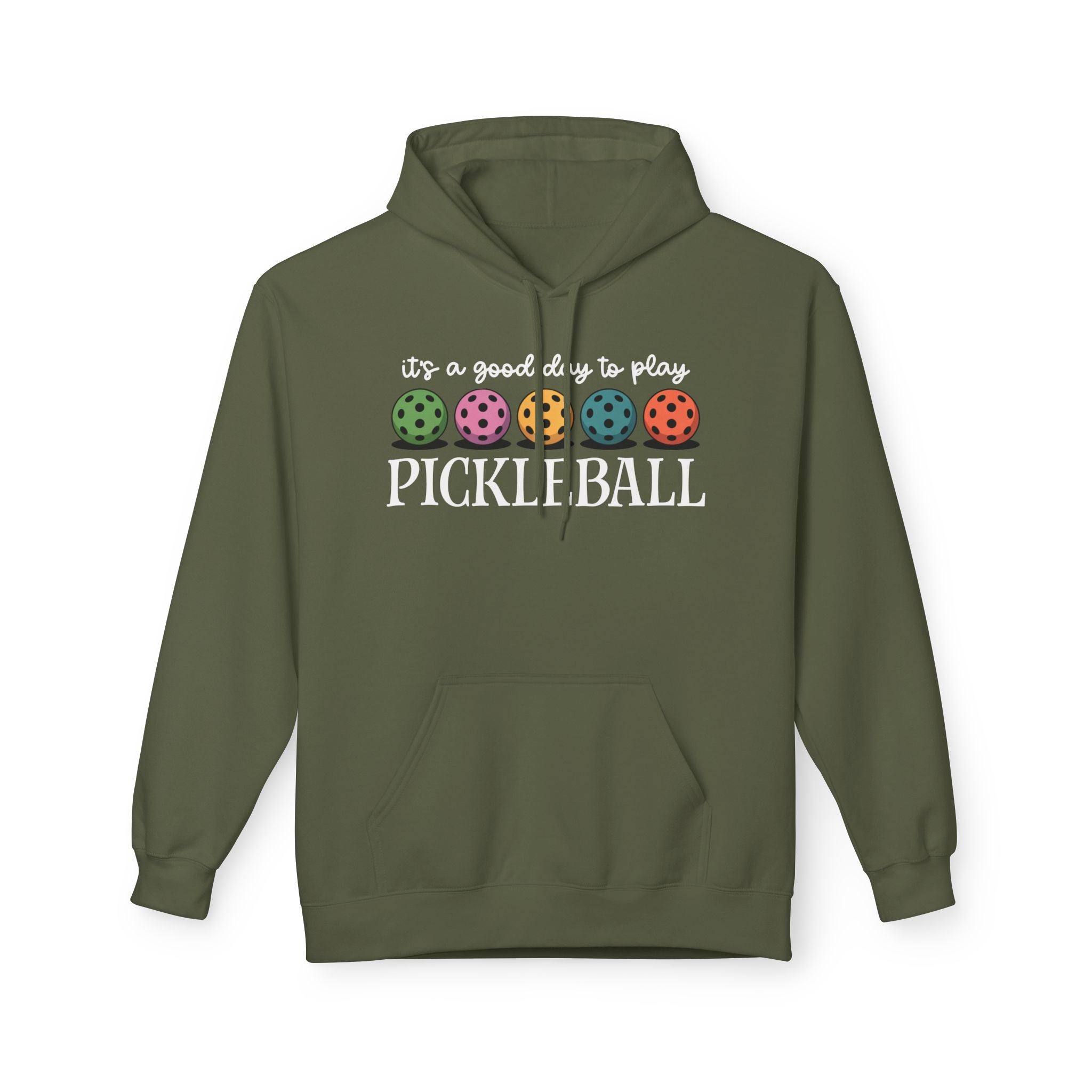 Good Day Pickleball Midweight Softstyle Fleece Hoodie
