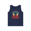 I Still Play With Trains Heavy Cotton Tank Top