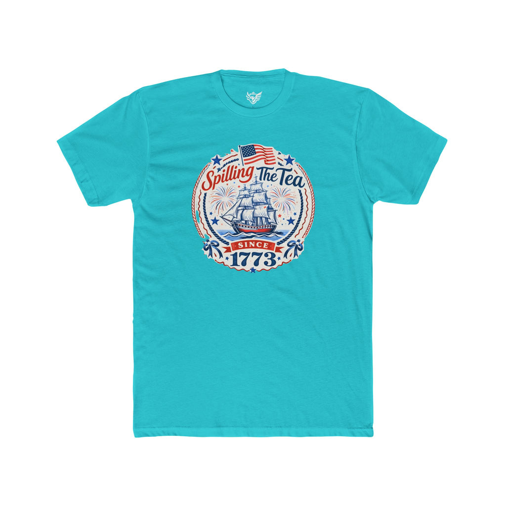 Spilling The Tea Cotton Crew Tee