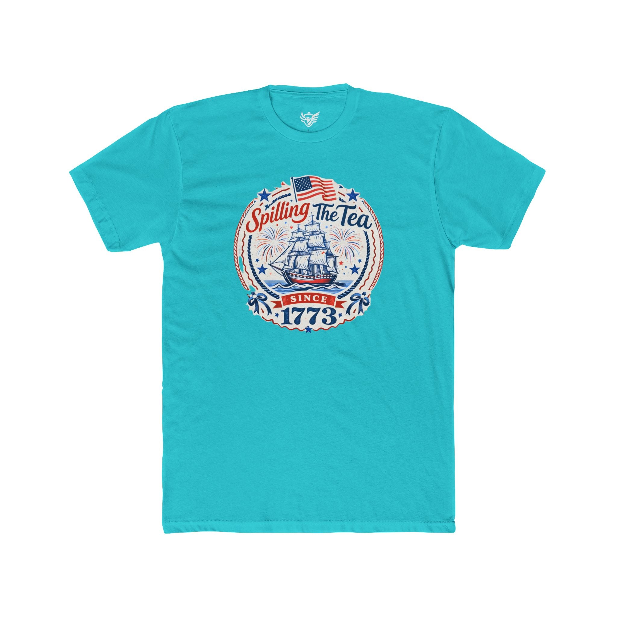 Spilling The Tea Cotton Crew Tee