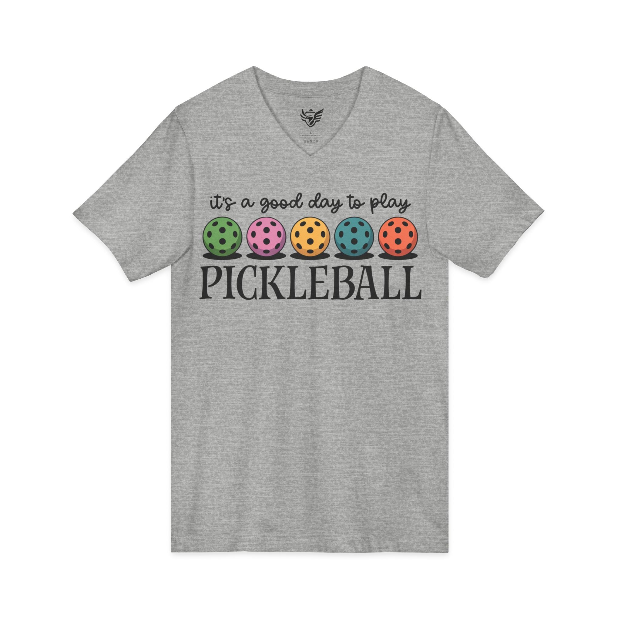 Good Day Pickleball Jersey Short Sleeve V-Neck Tee