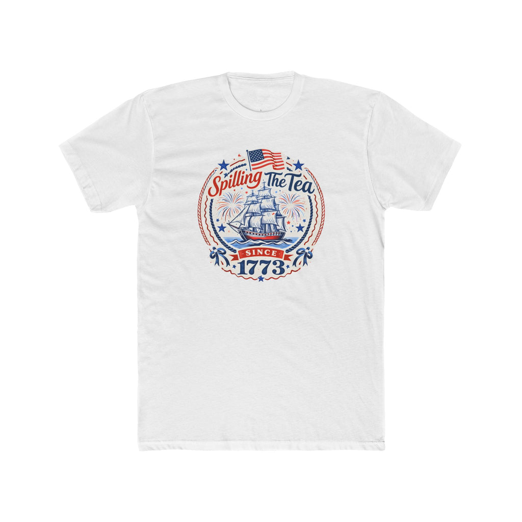Spilling The Tea Cotton Crew Tee