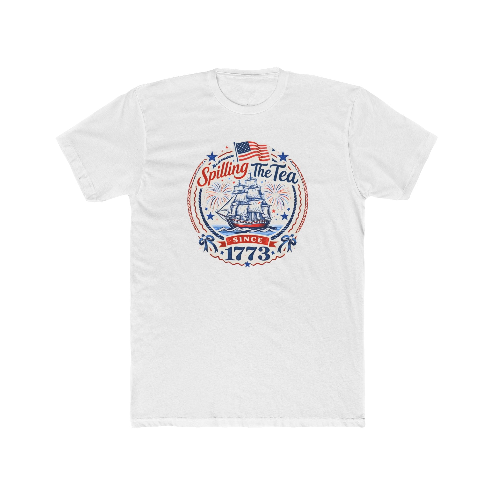 Spilling The Tea Cotton Crew Tee