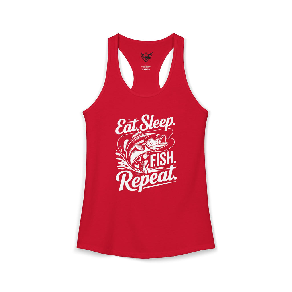 Eat Sleep Fish Repeat Ideal Racerback Tank