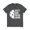 Just One More Game Jersey Short Sleeve V-Neck Tee