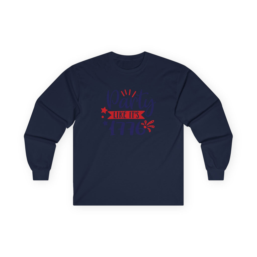 Party Like It's 1776 Cotton Long Sleeve Tee