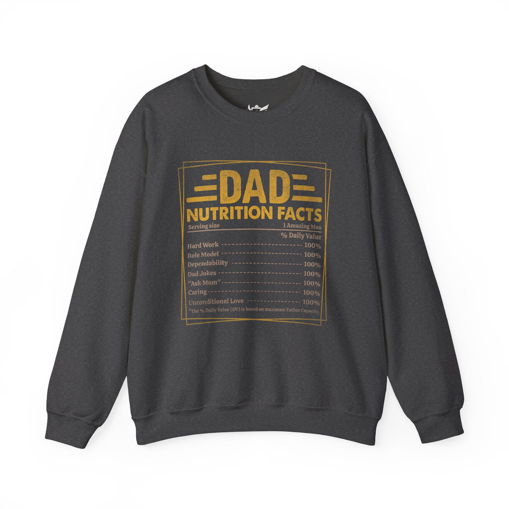 Dad Nutrition Facts Heavy Blend™ Crewneck Sweatshirt