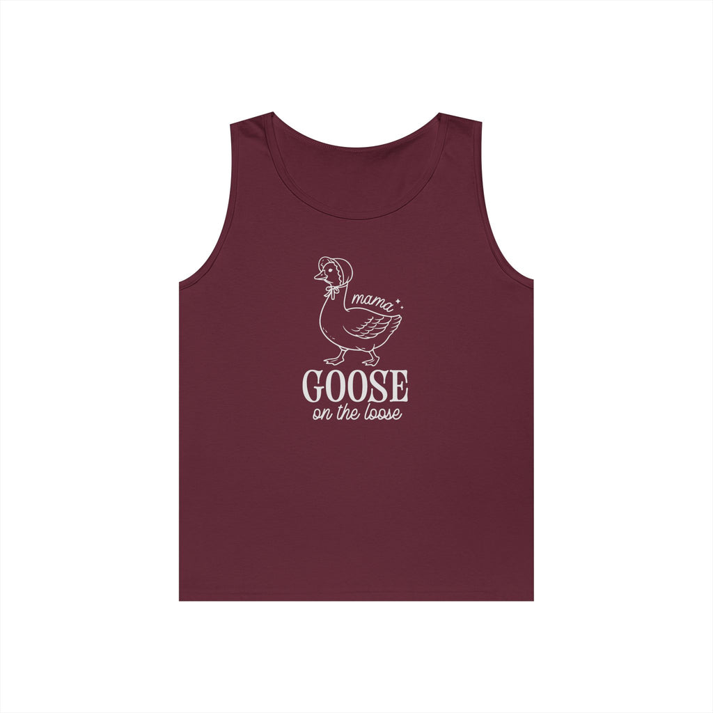 Mama Goose on the Loose Heavy Cotton Tank Top