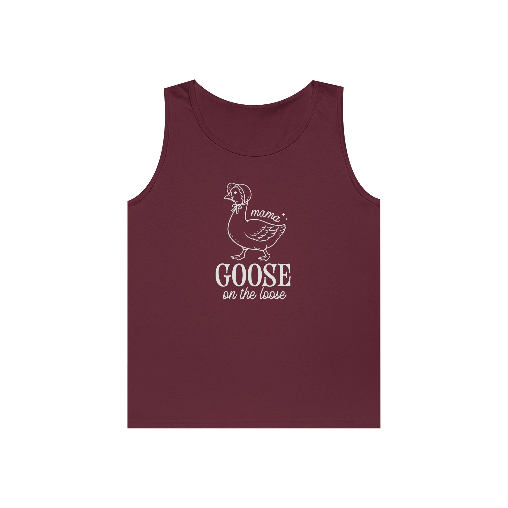 Mama Goose on the Loose Heavy Cotton Tank Top