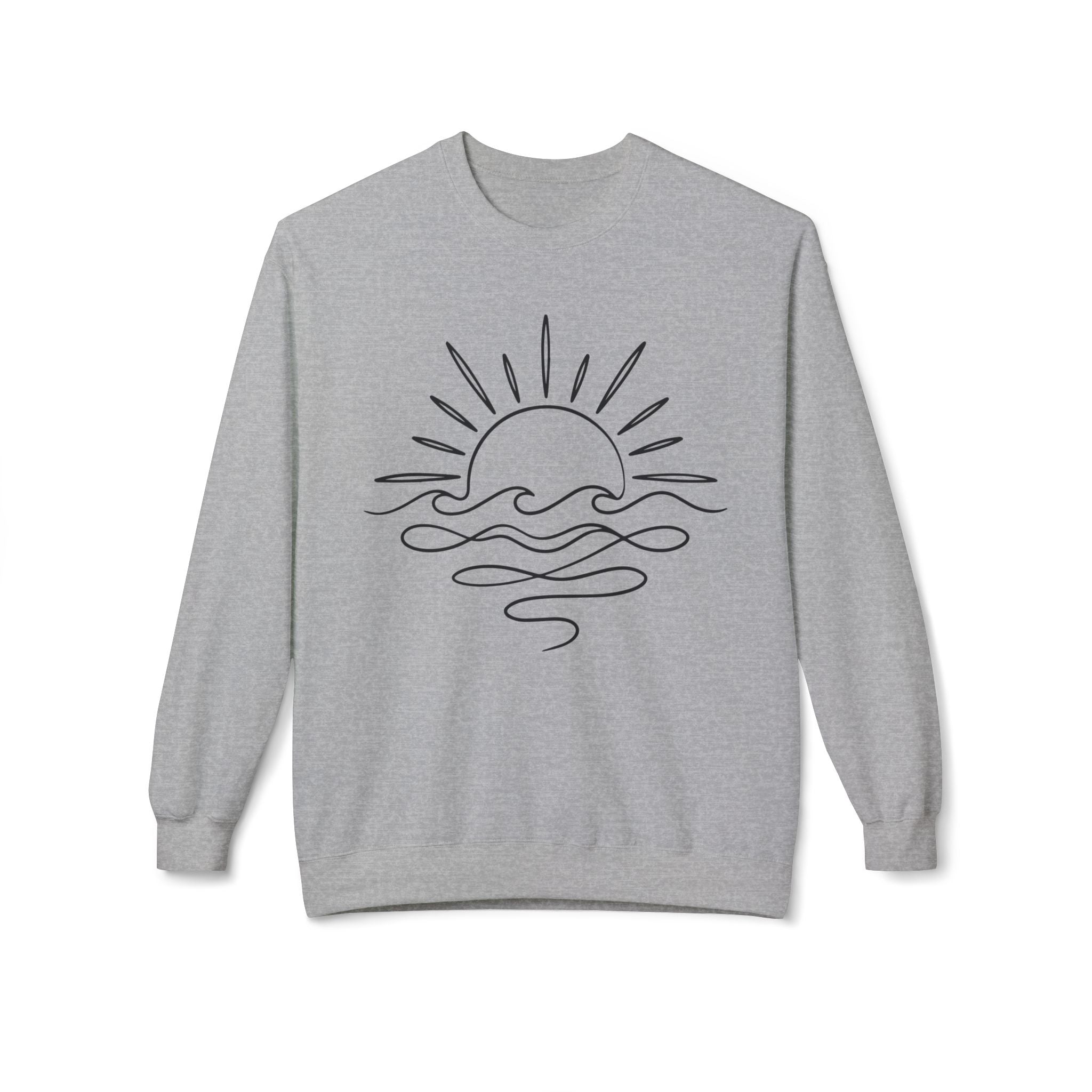 Sunny Sea Midweight Softstyle Fleece Crewneck Sweatshirt