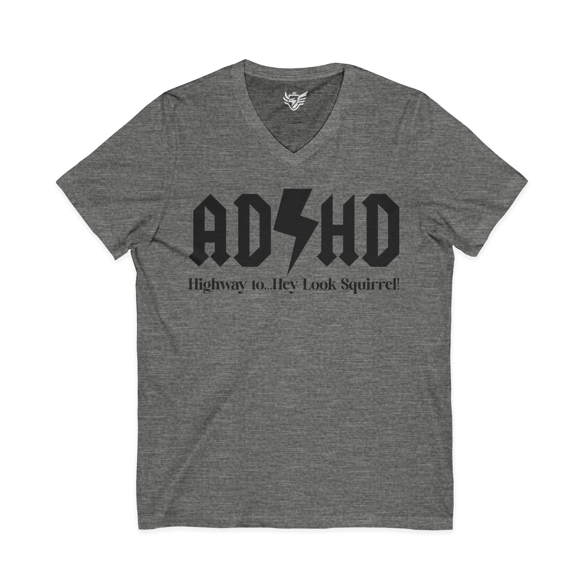 ADHD Highway to... Jersey Short Sleeve V-Neck Tee