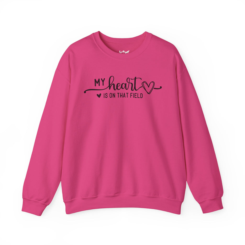 My Heart is on that Field Heavy Blend™ Crewneck Sweatshirt