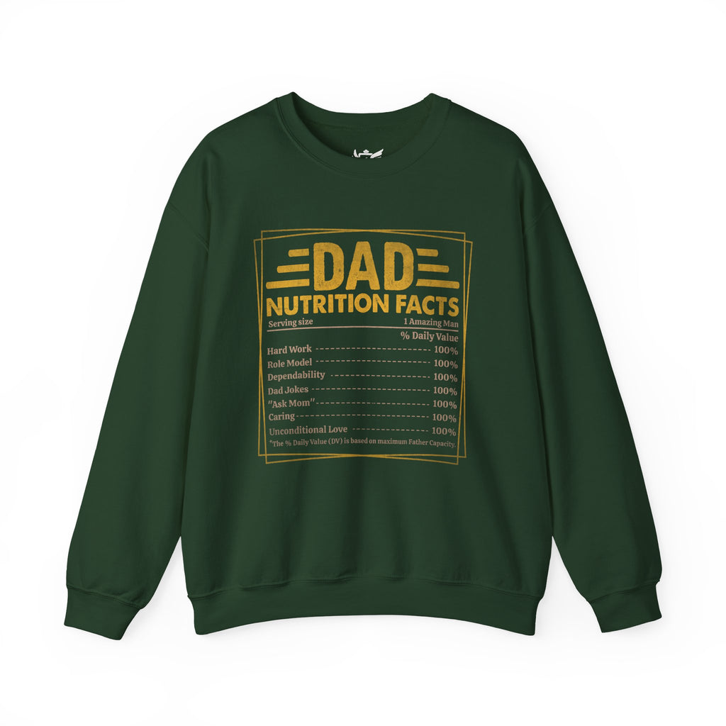 Dad Nutrition Facts Heavy Blend™ Crewneck Sweatshirt