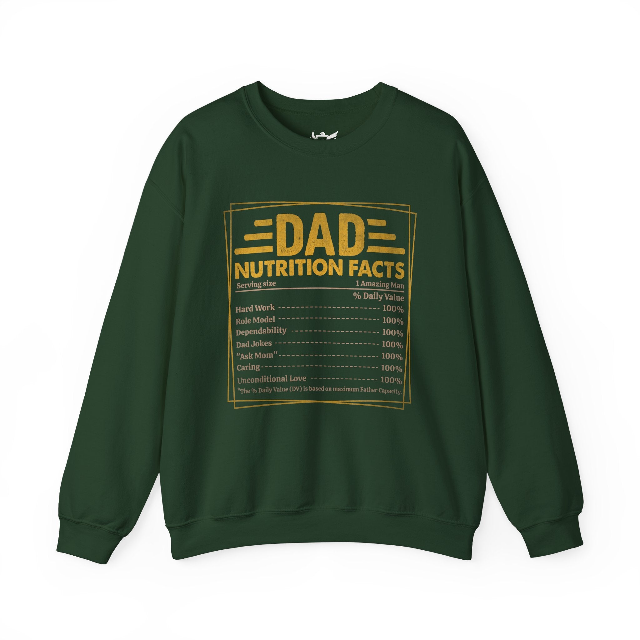 Dad Nutrition Facts Heavy Blend™ Crewneck Sweatshirt