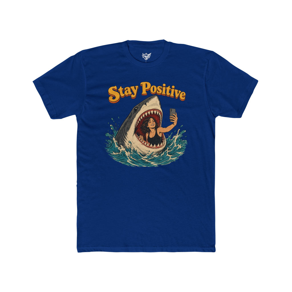 Stay Positive Cotton Crew Tee