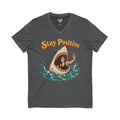 Stay Positive Jersey Short Sleeve V-Neck Tee