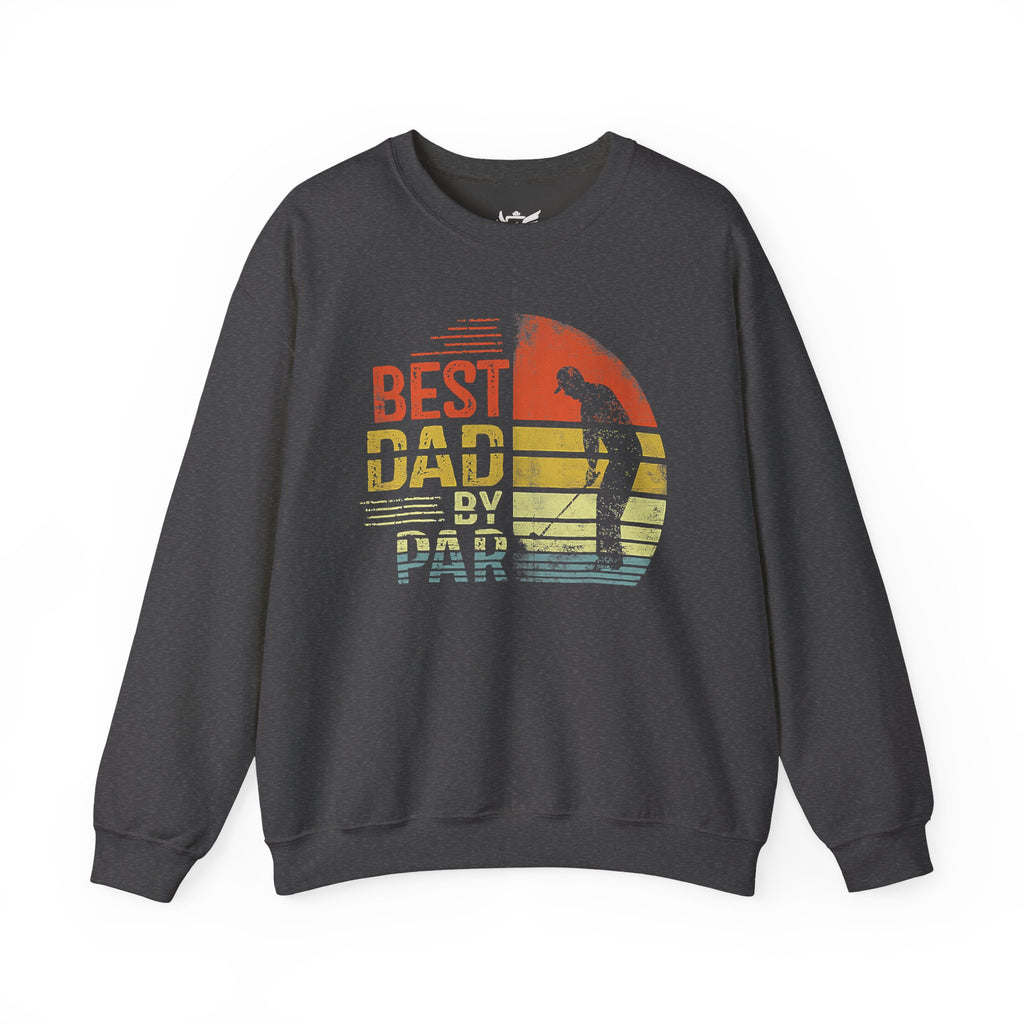 Best Dad By Par Heavy Blend™ Crewneck Sweatshirt