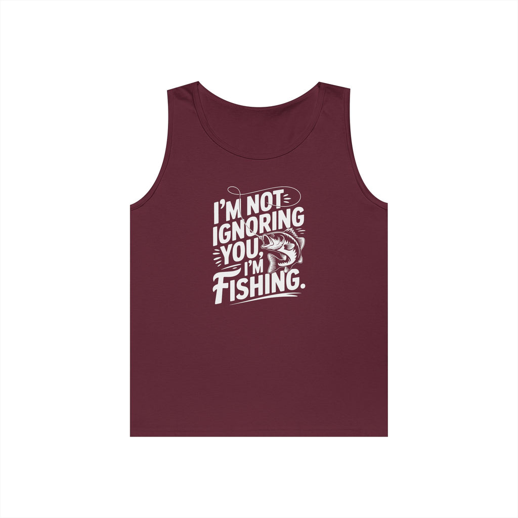 I'm Not Ignoring You Heavy Cotton Tank Top