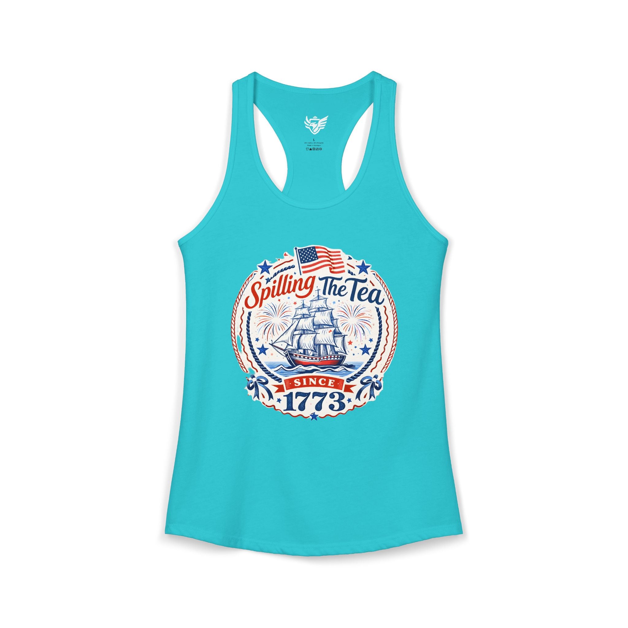 Spilling The Tea Ideal Racerback Tank