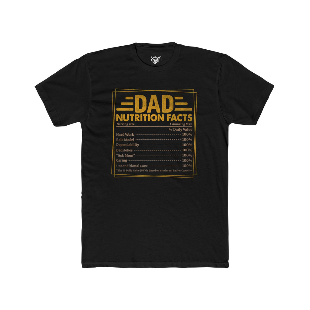Dad Nutrition Facts Cotton Crew Tee