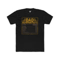 Dad Nutrition Facts Cotton Crew Tee