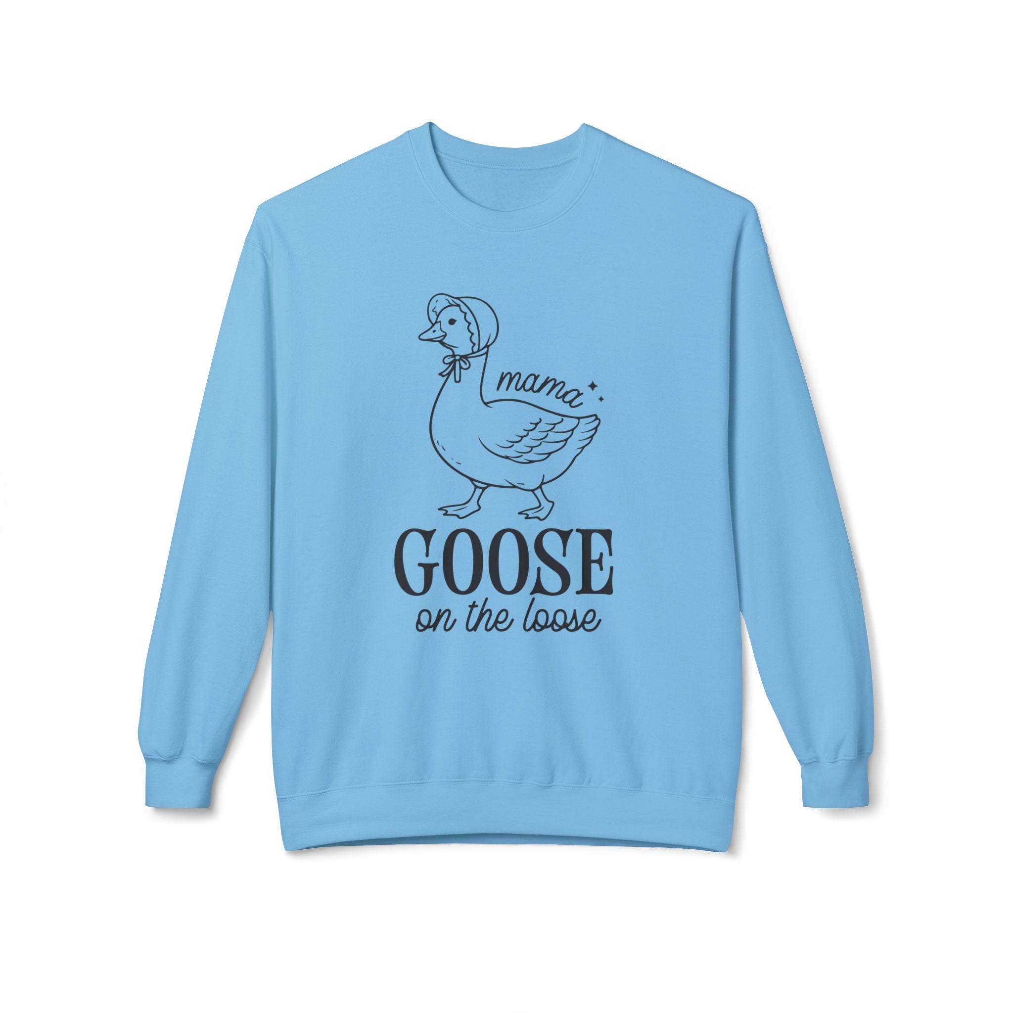 Mama Goose on the Loose Midweight Softstyle Fleece Crewneck Sweatshirt