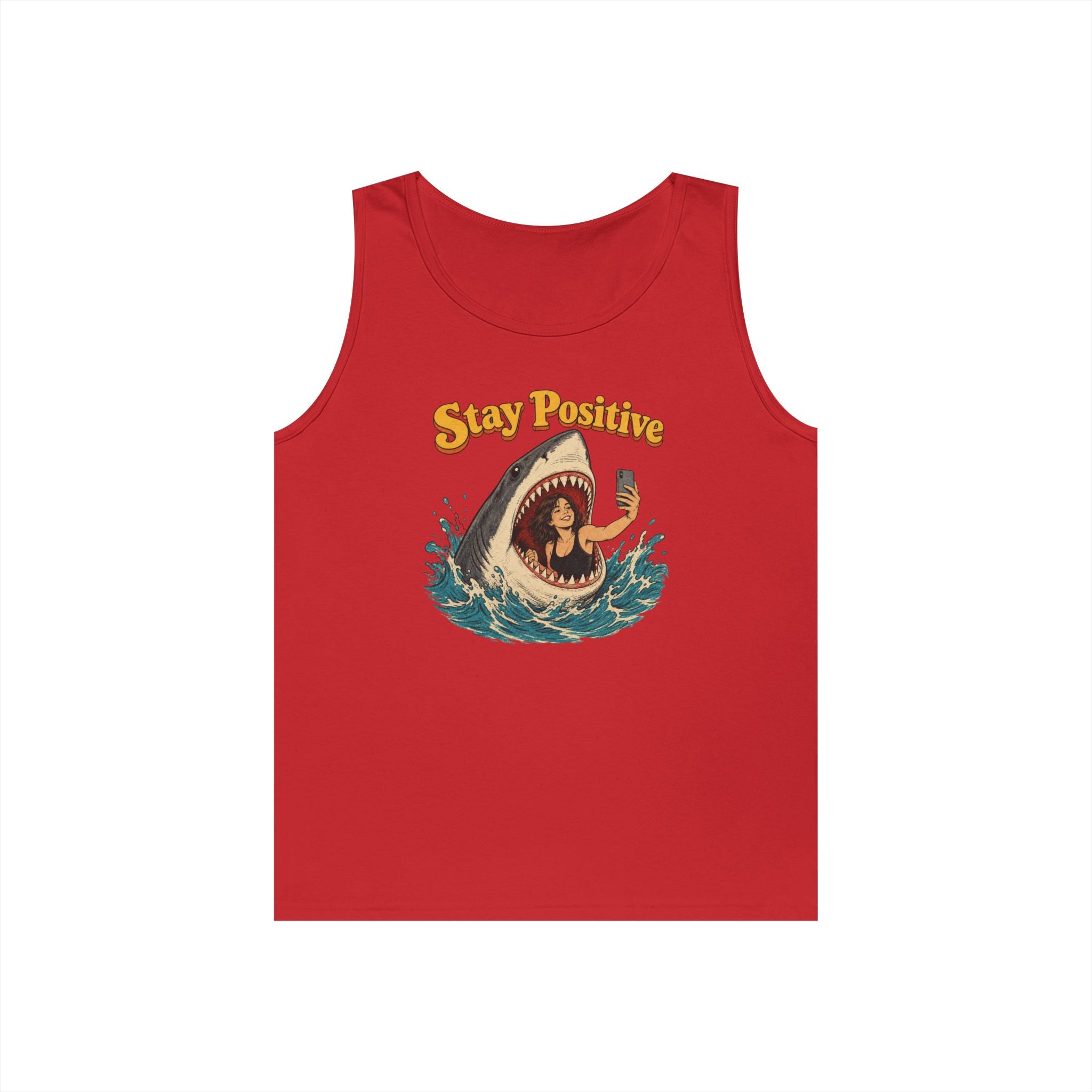 Stay Positive Heavy Cotton Tank Top