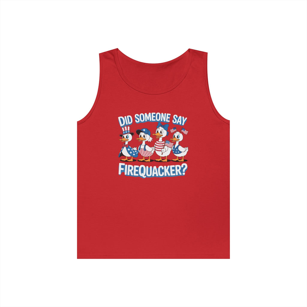 Firequackers Heavy Cotton Tank Top