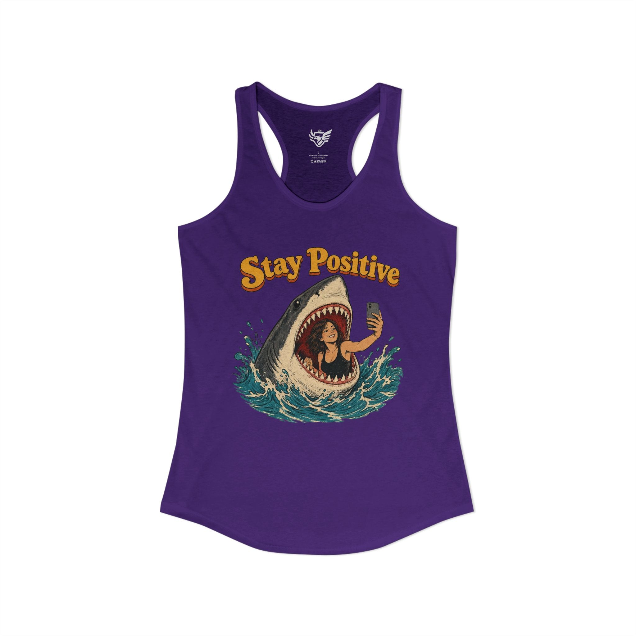 Stay Positive Ideal Racerback Tank