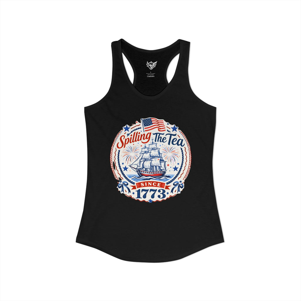 Spilling The Tea Ideal Racerback Tank