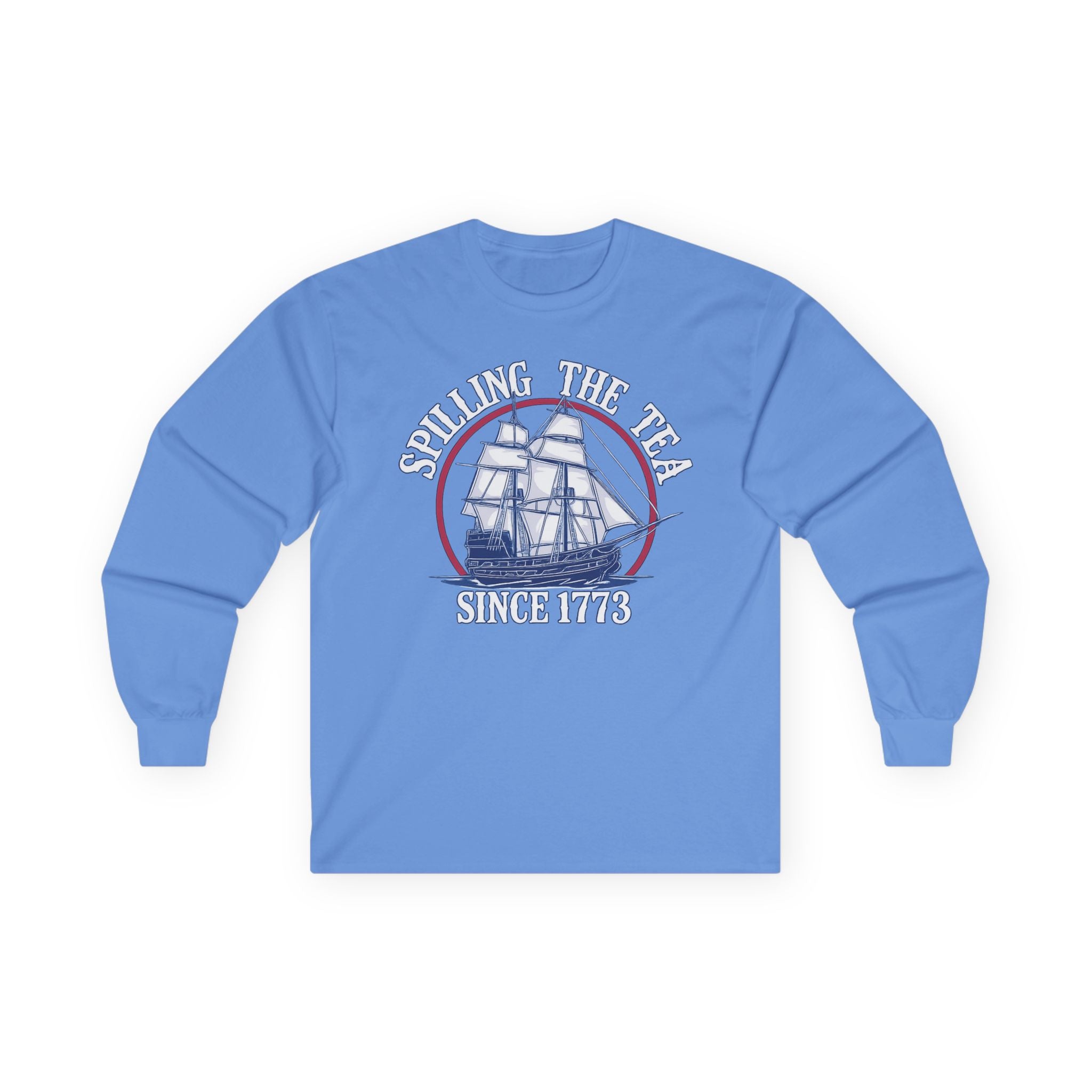 Spilling The Tea Cotton Long Sleeve Tee