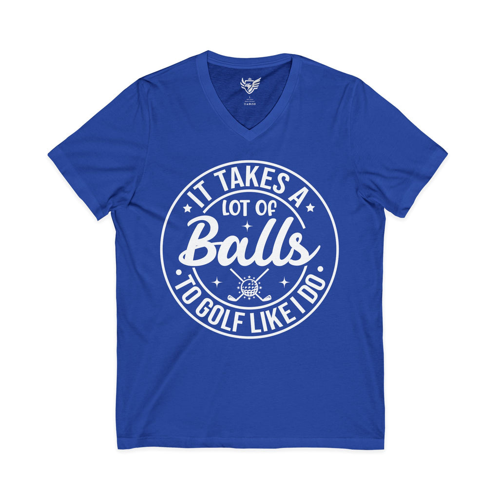 Golf Like I Do Jersey Short Sleeve V-Neck Tee