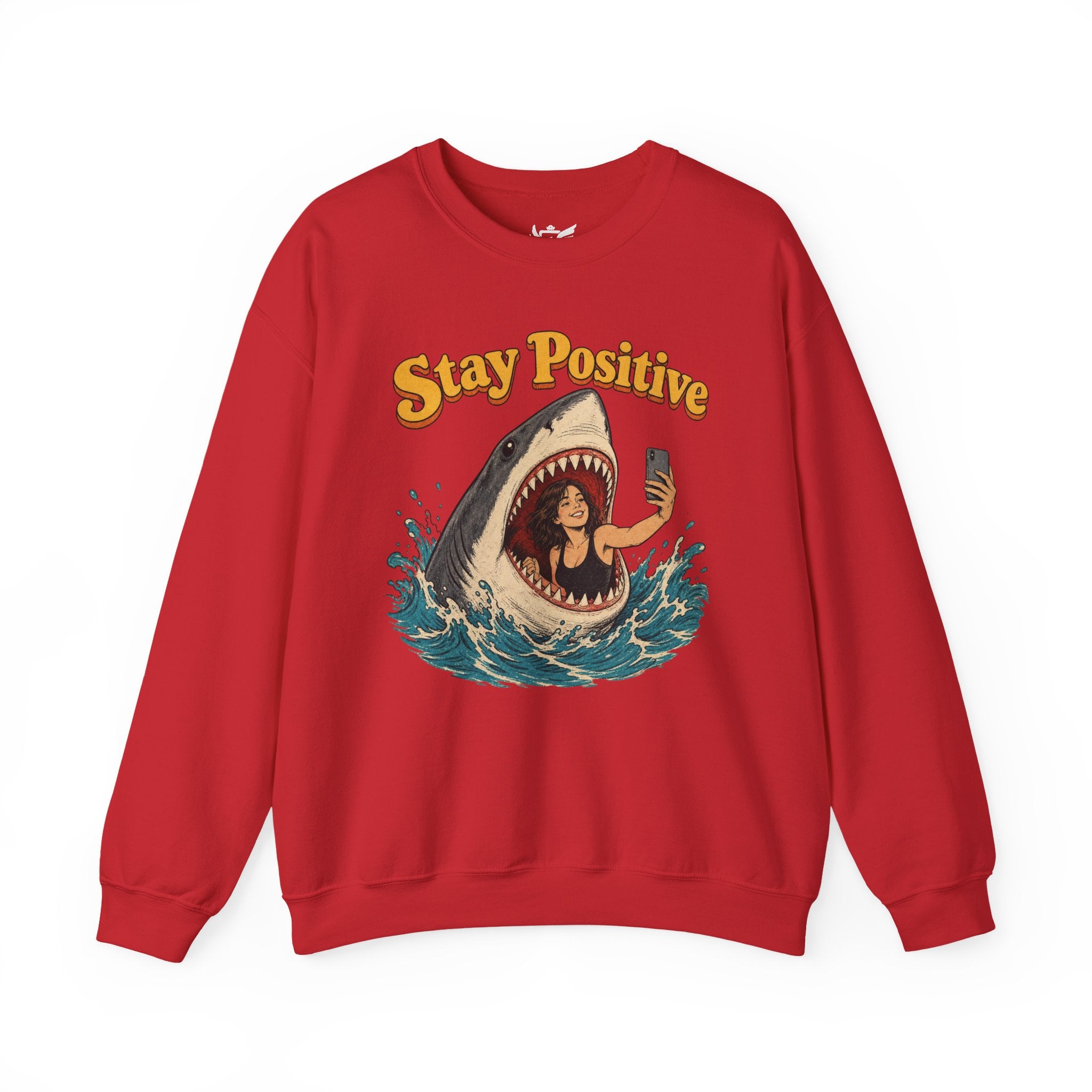 Stay Positive Heavy Blend™ Crewneck Sweatshirt