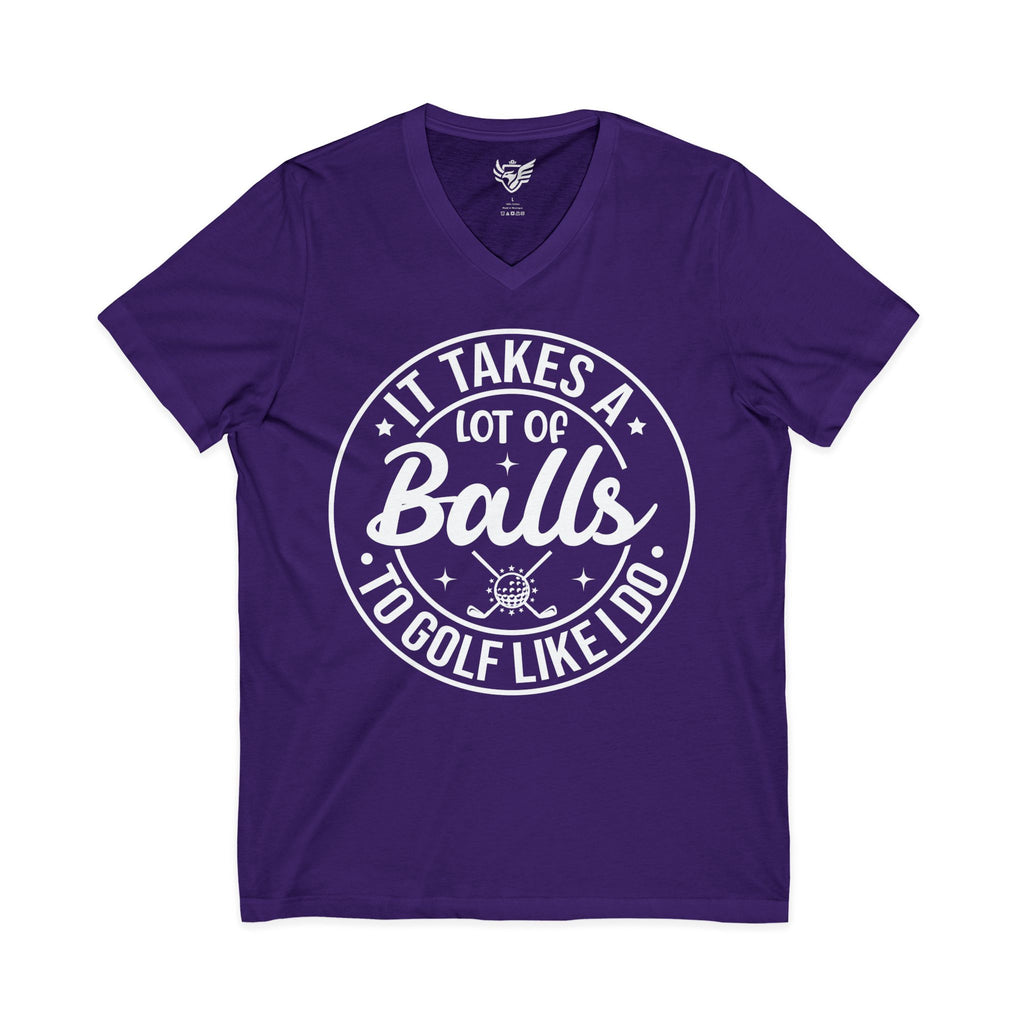 Golf Like I Do Jersey Short Sleeve V-Neck Tee