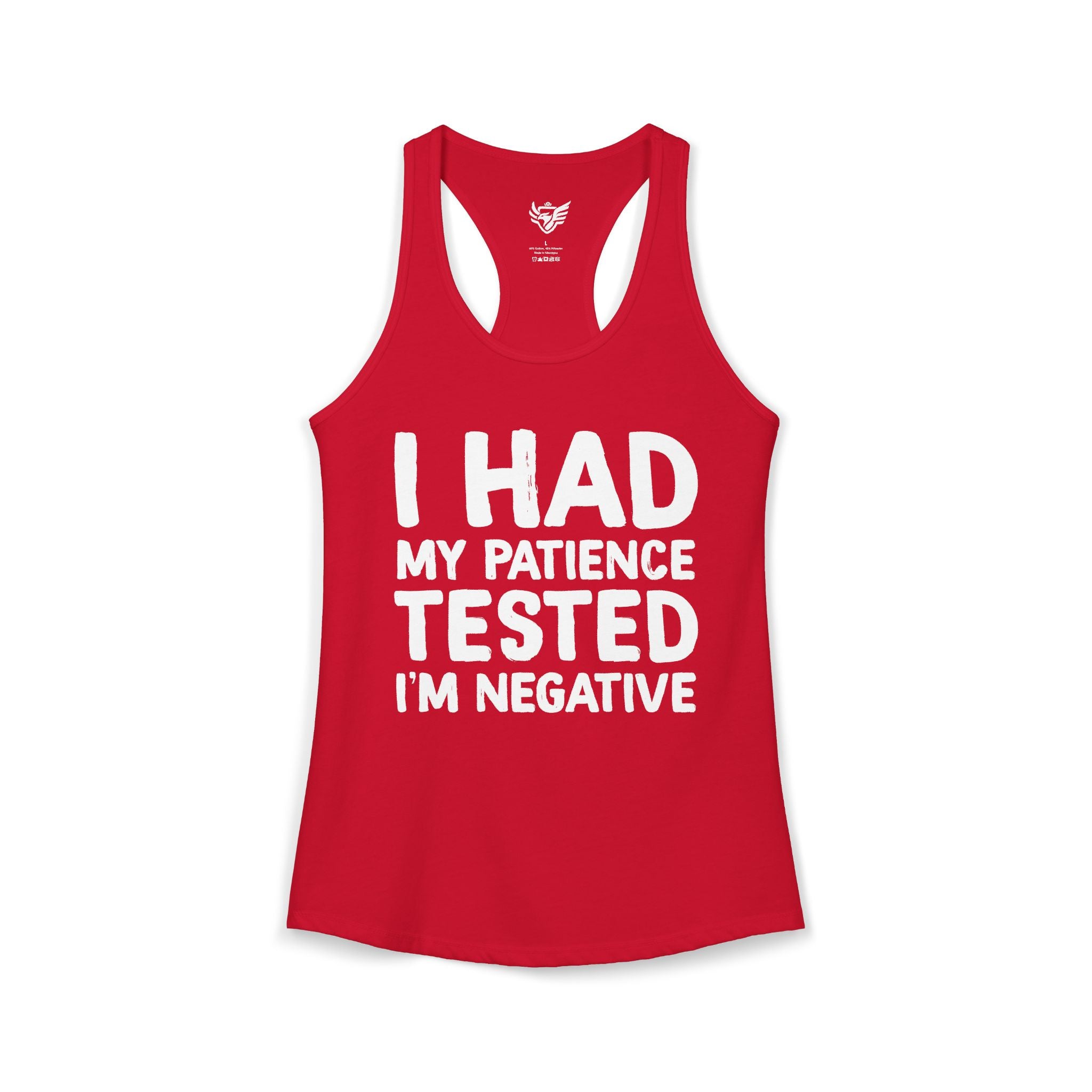 Negative For Patience Ideal Racerback Tank
